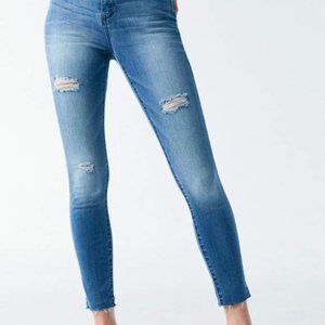 Brand New Allan Blue High Rise Ankle Jeggings